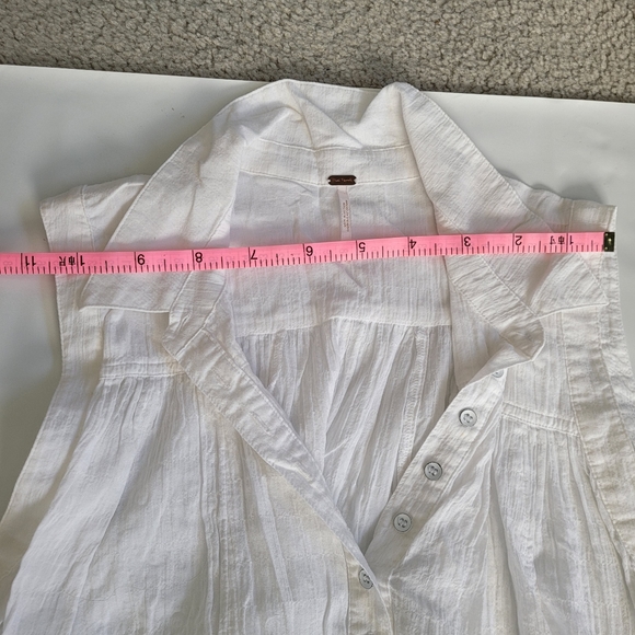 Free people white tunic tank top size S - Picture 5 of 11